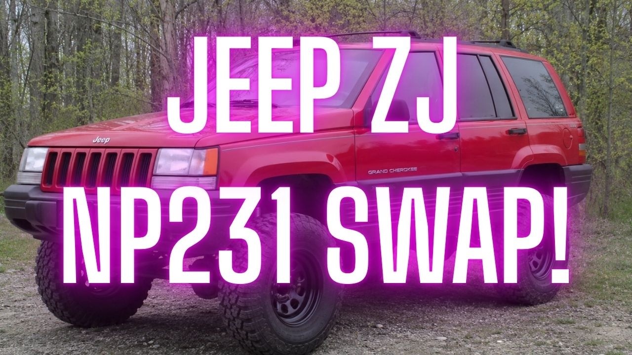 Замена раздаточной коробки NP249 на NP231 на однотонном Jeep ZJ ЧАСТЬ 6!!