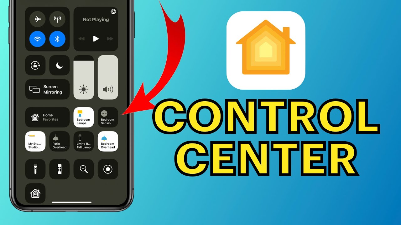 Managing HomeKit in Control Center in iOS (2021)