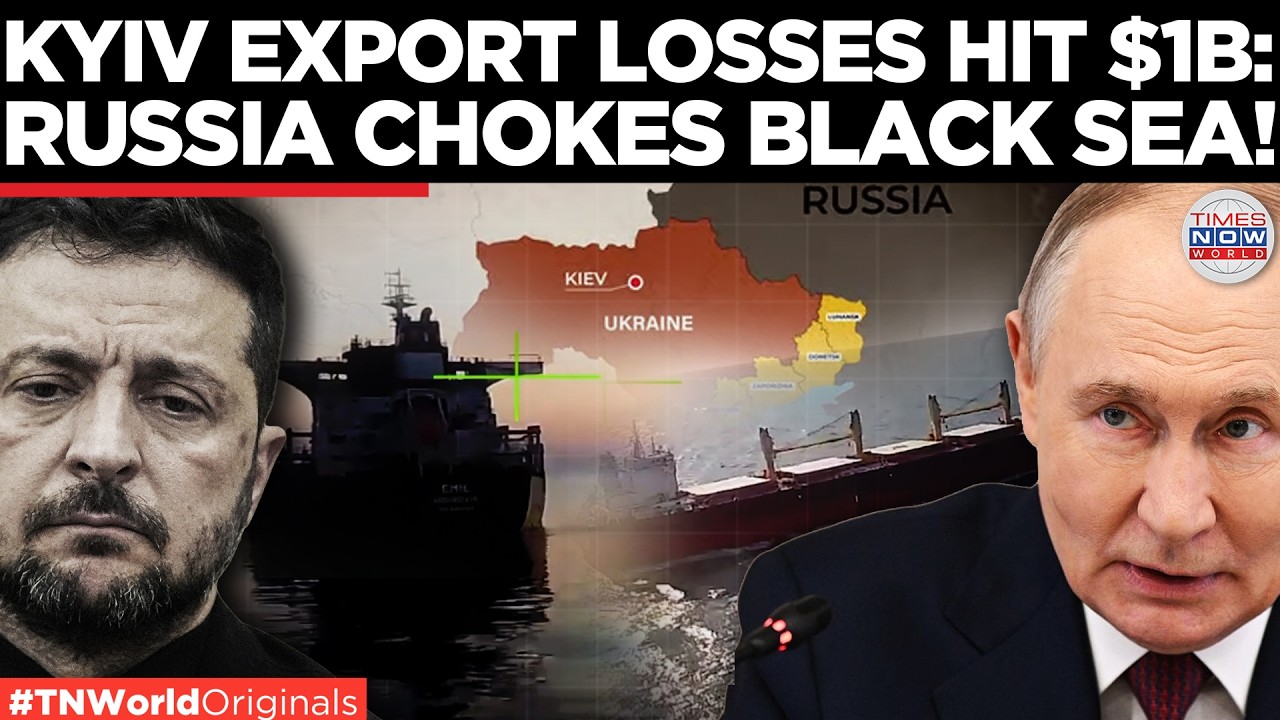 RUSSIA VS UKRAINE: Russian Black Sea Strikes Paralyze Odesa Ports as Export Losses Exceed $1 Billion