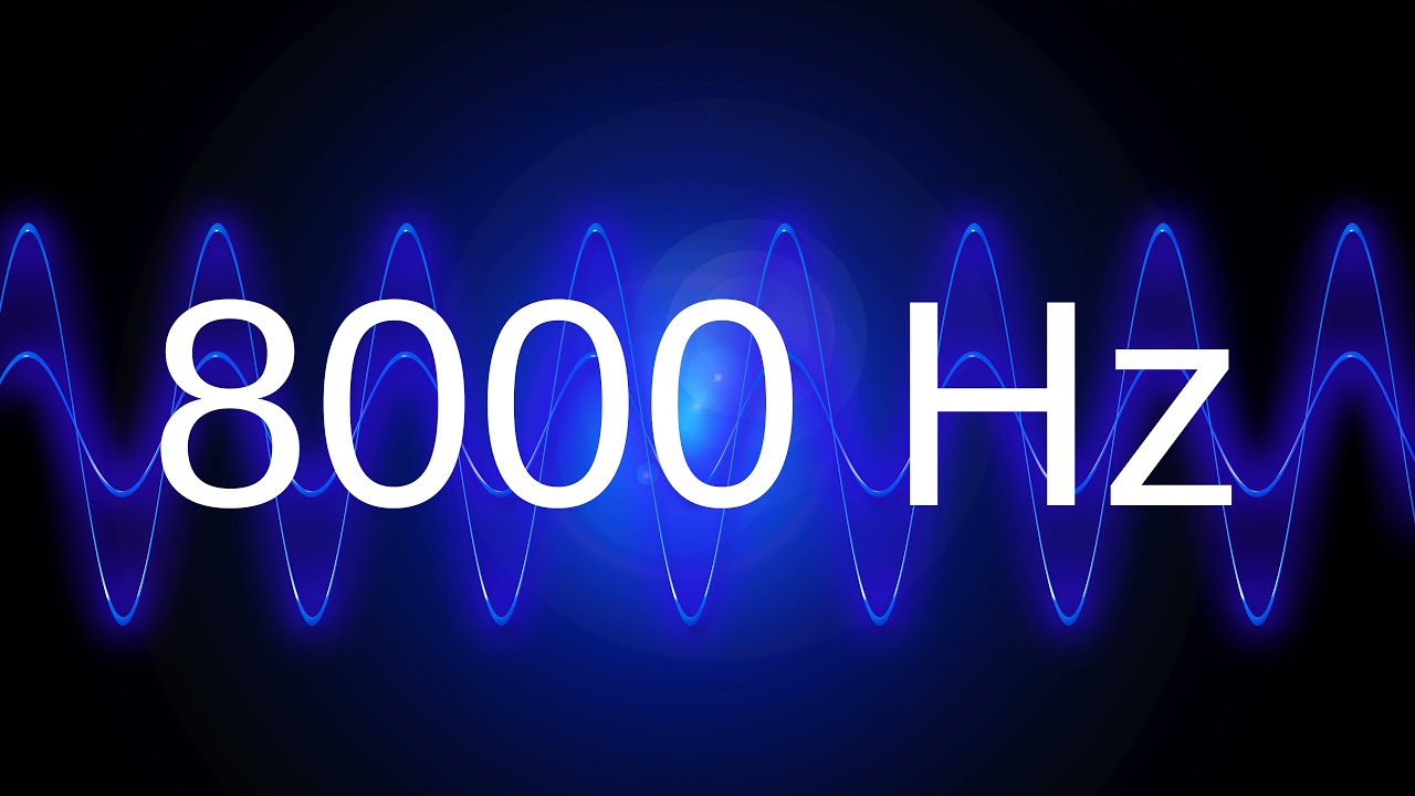 8000 Hz clean pure sine wave TEST TONE 8 khz frequency