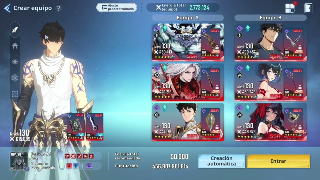 Jefe de gremio 123-125 irás team oscuridad Solo leveling arise #sololevelingarise #guildboss 