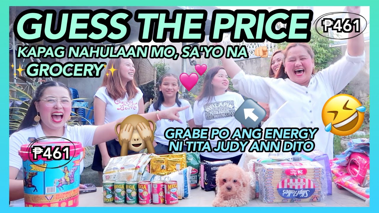 GUESS THE PRICE: GROCERY EDITION 🛒  (KAPAG NAHULAAN MO, SA'YO NA 🫵🏻 SAKIT PO NG TIYAN KO KAKATAWA 🤣)