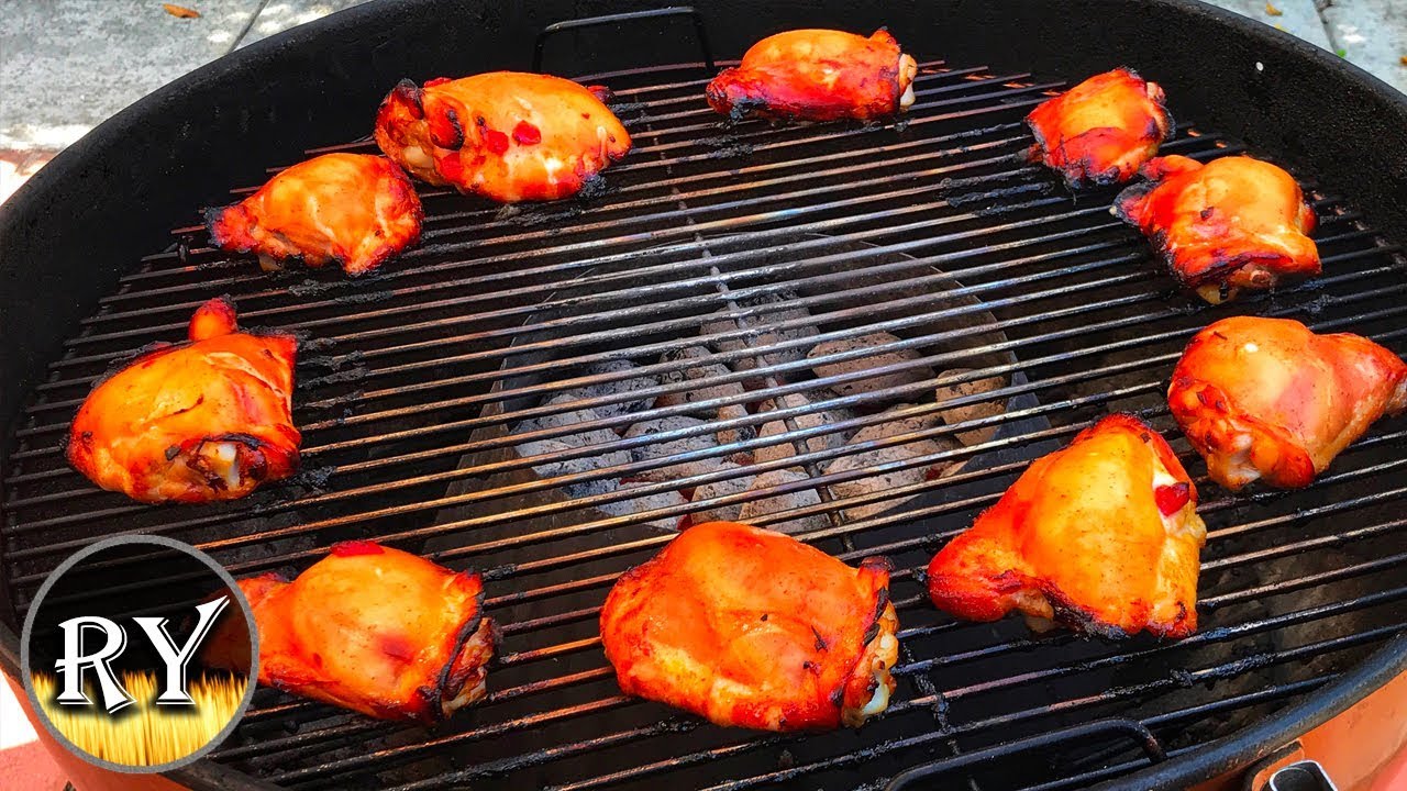 Grilled Pepper Honey Chicken With Chickaronnes
