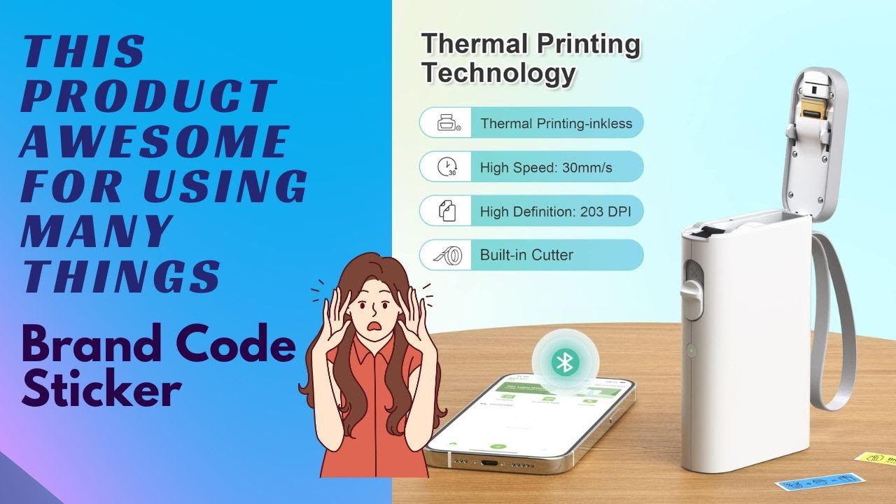 Bluetooth label printer D11 operation | Eye Catch FInds