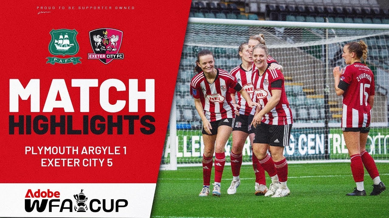 📽️ HIGHLIGHTS: Plymouth Argyle Women 1 Exeter City Women 5 | Exeter City Football Club