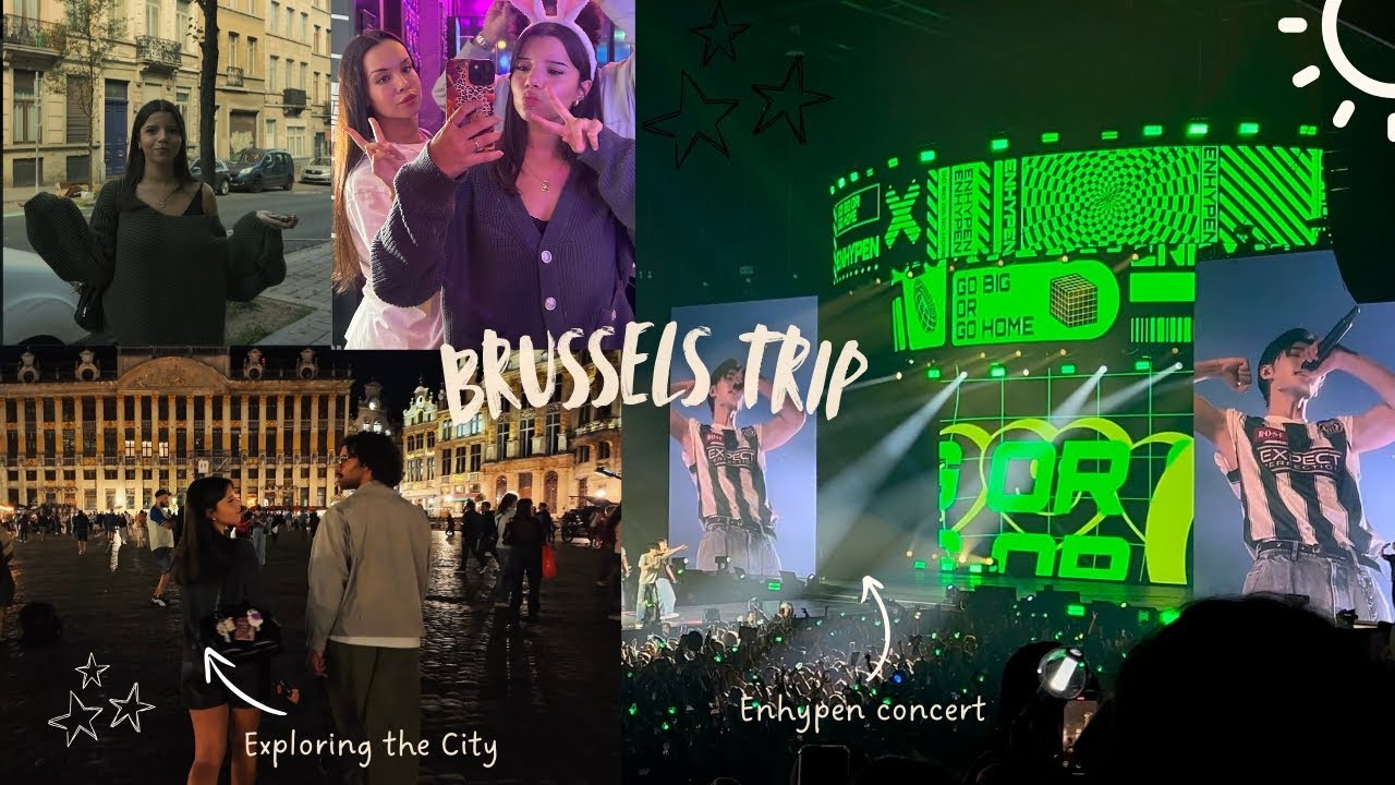 ENHYPEN in Brussels ! Coffee, Food & Shopping 
