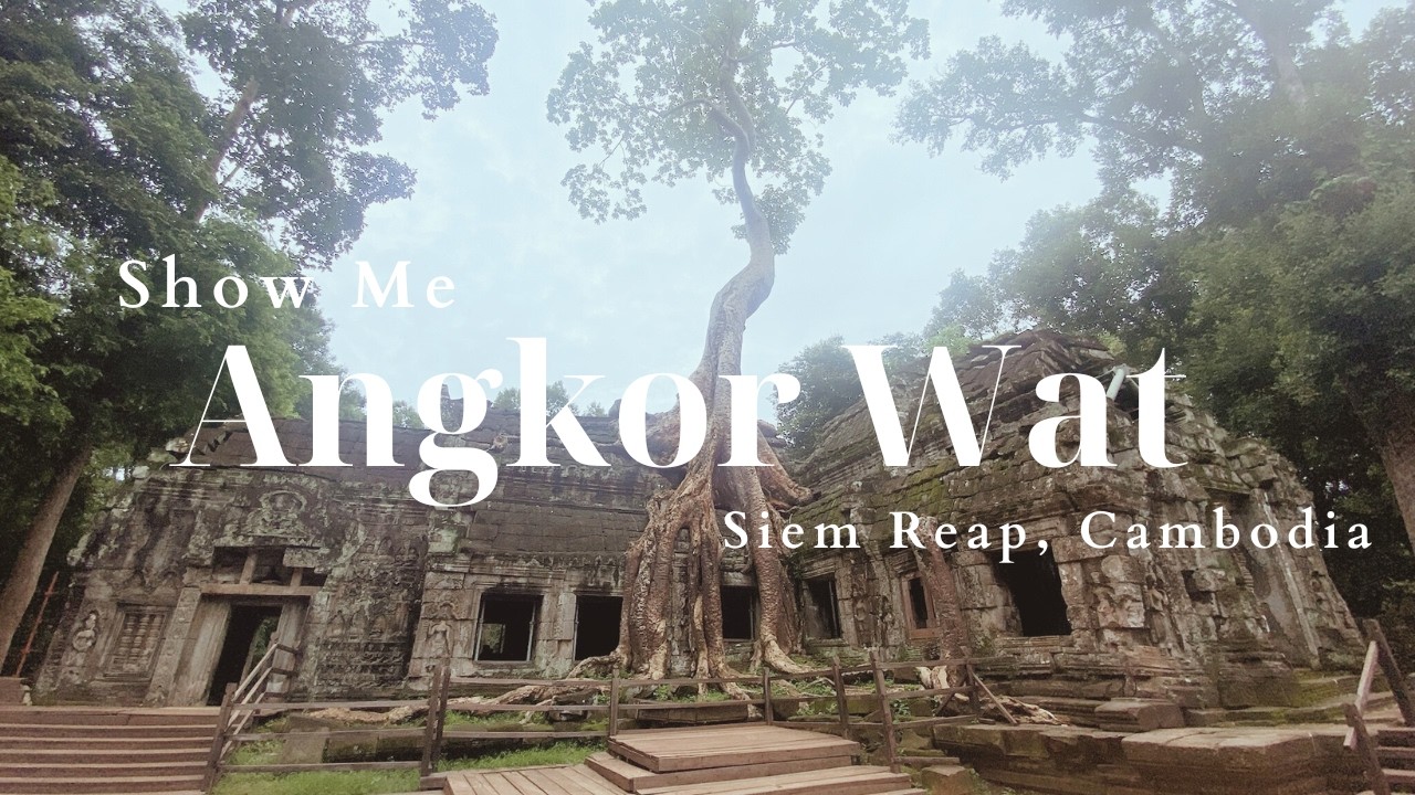 Explore The Angkor Wat Temples In Siem Reap, Cambodia (no talk travel video)