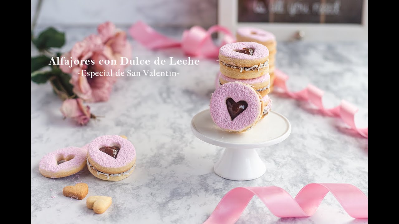 Alfajores de Maicena con Dulce de Leche para San Valentín 💕