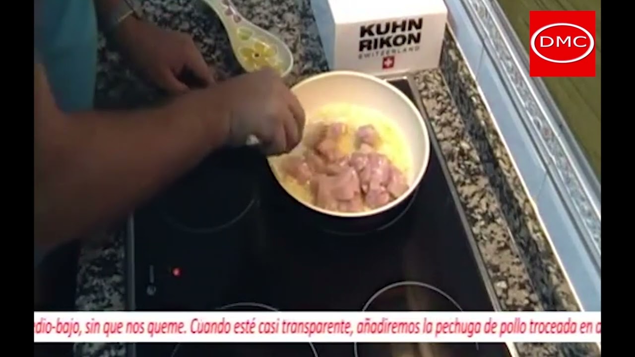 Receta de arroz con pollo al curry con Kuhn Rikon