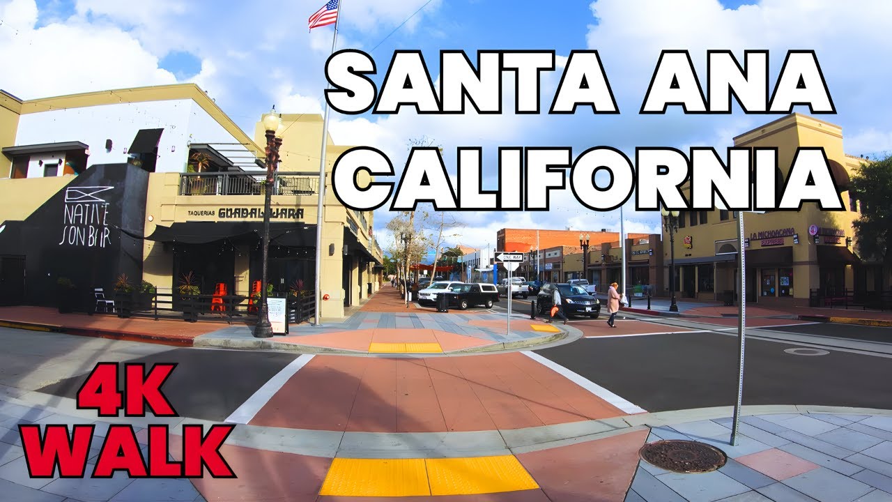 Downtown Santa Ana, California | 4K Walking Tour of 4th Street | USA | 2024