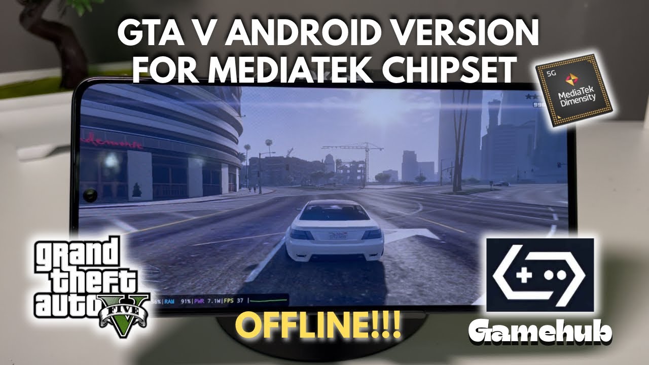 CARA PASANG GTA V DI ANDROID | GAMEHUB FOR MEDIATEK DIMENSITY | POCO X7 PRO