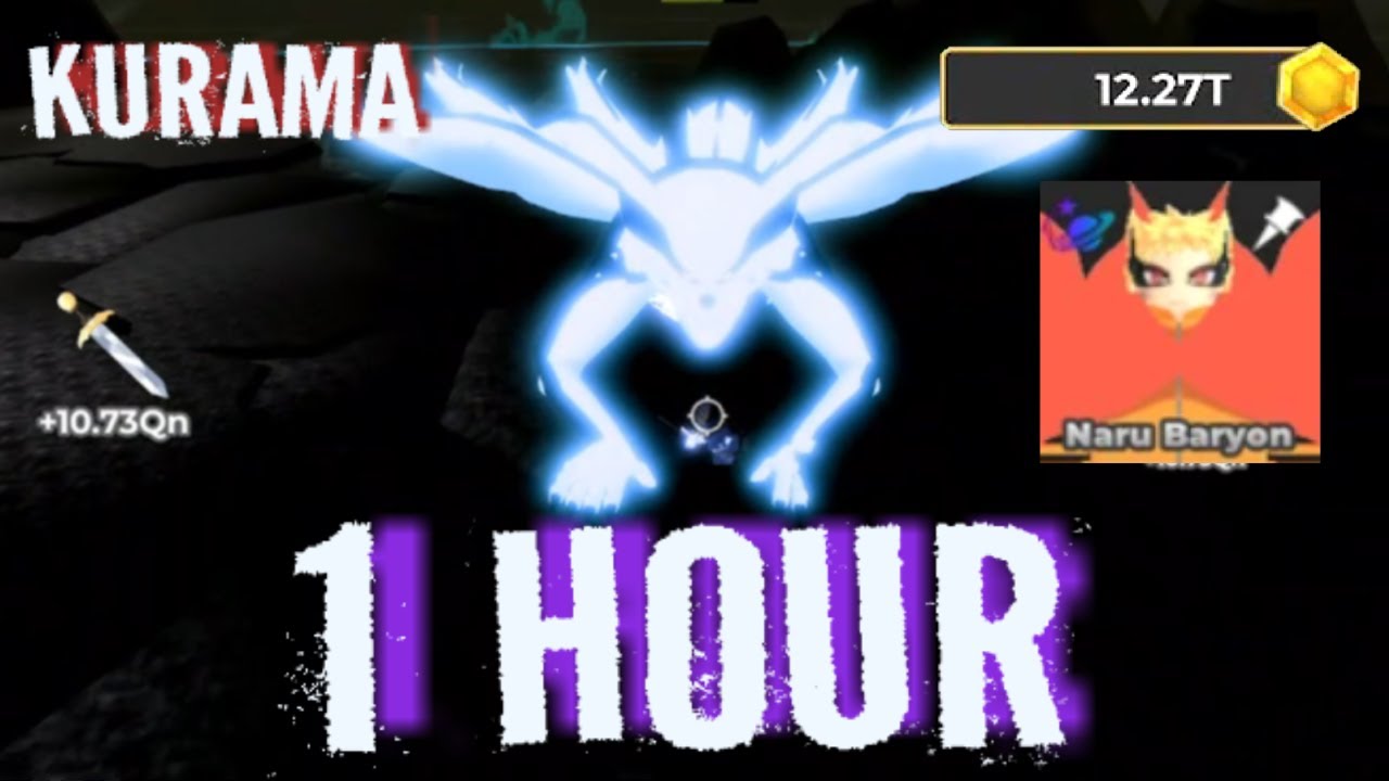 I Spent 1 hour grinding kurama!! in Anime Simulator