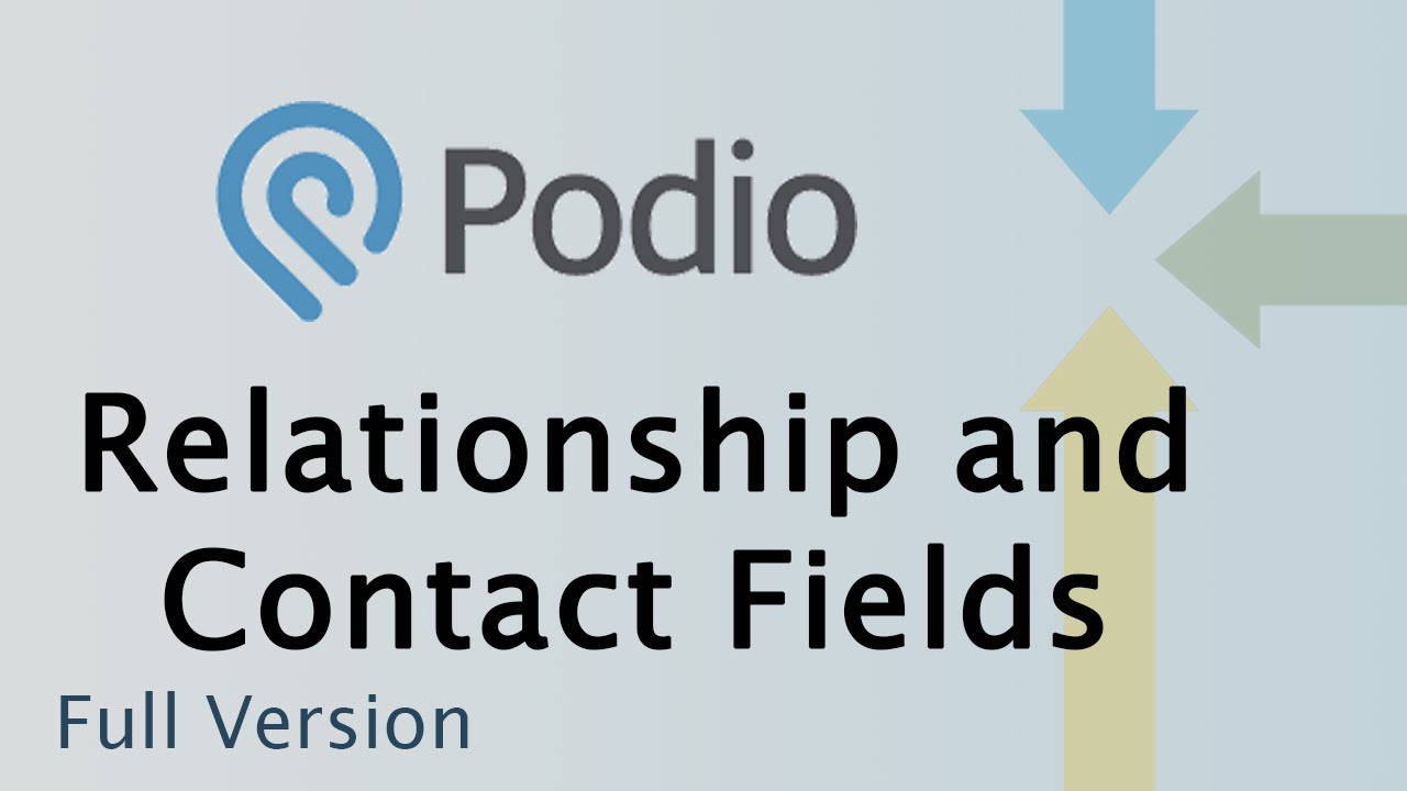 Using Podio Relationships / Contact Fields in Globiflow