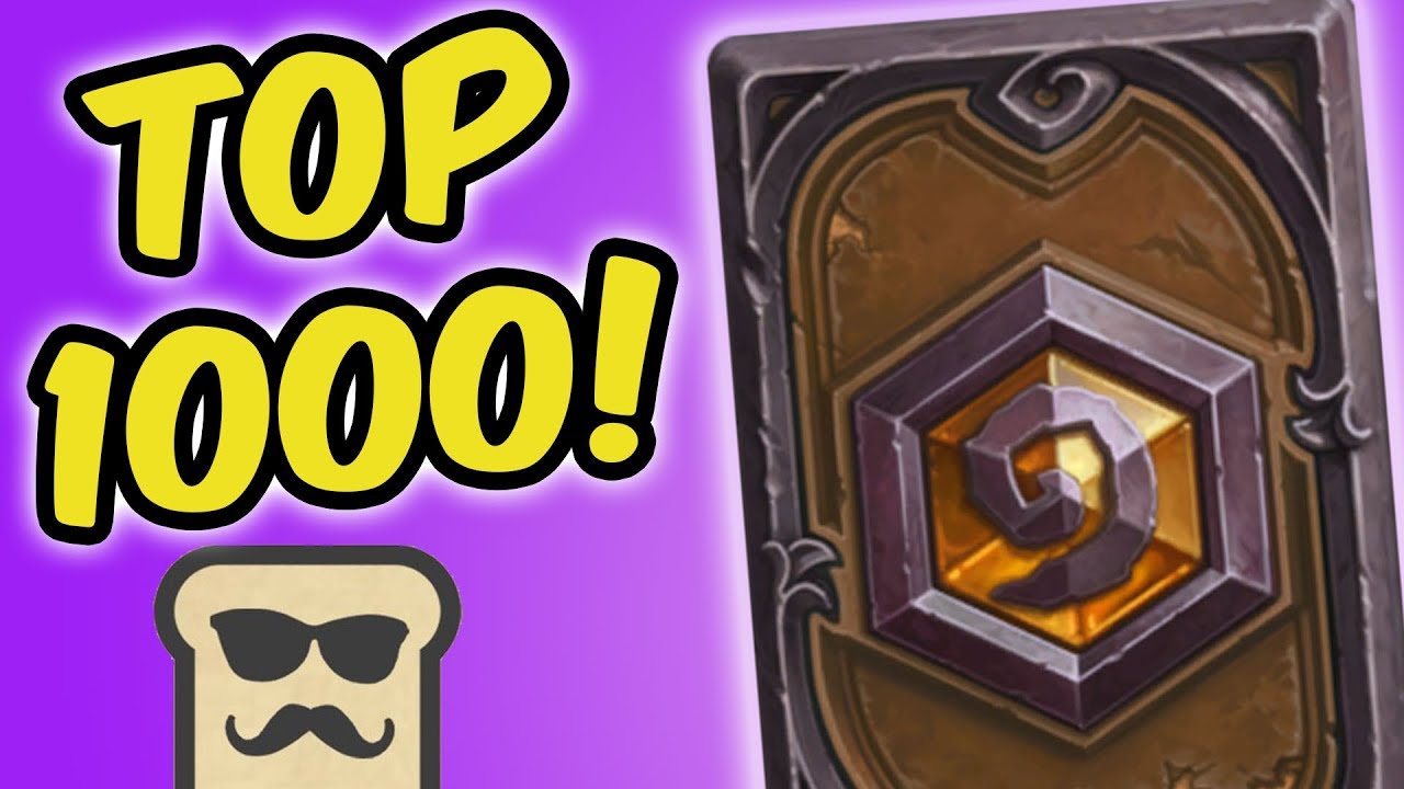 TOP 1000 LEGEND WITH RNG SHAMAN! | HEARTHSTONE | DISGUISED TOAST