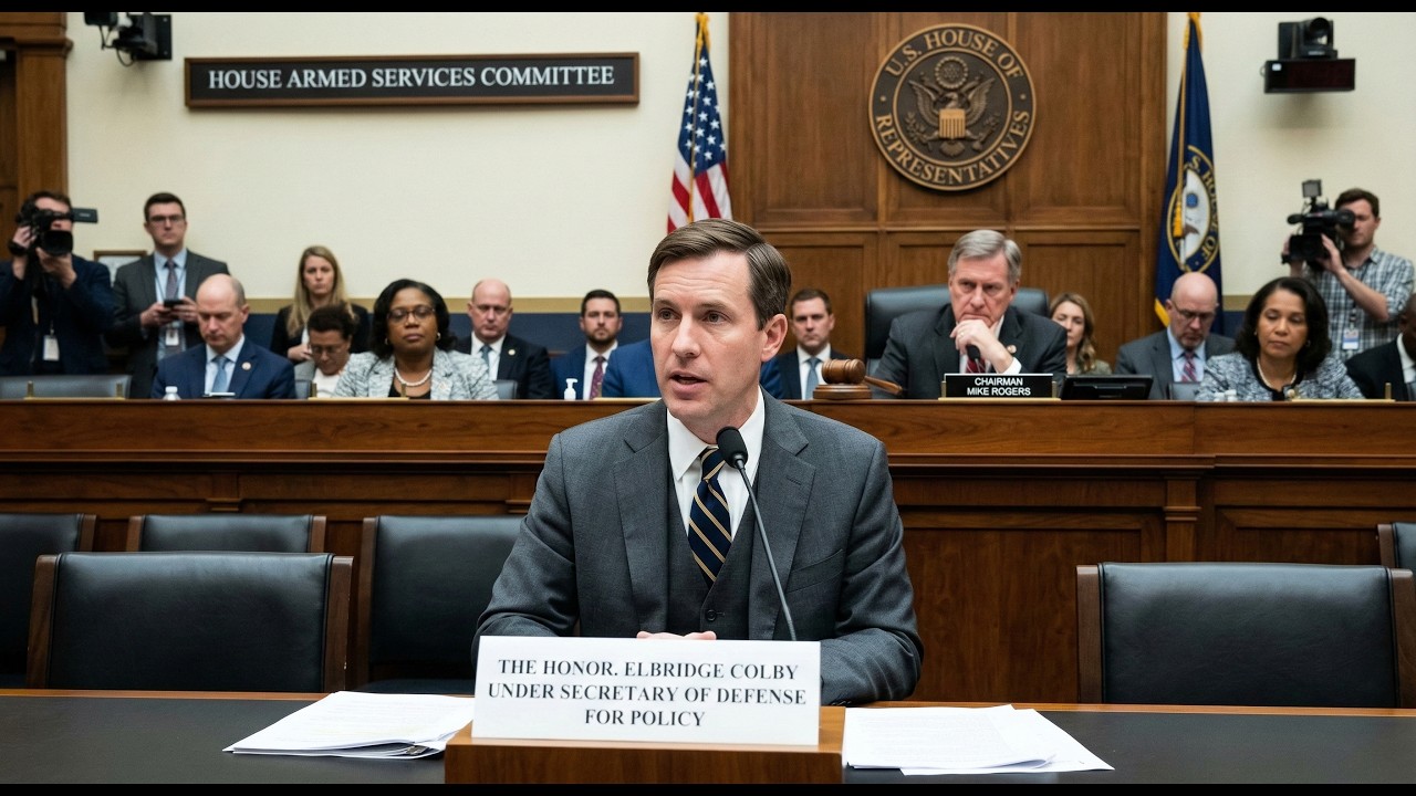 US Pivot: Colby Testifies on China Deterrence & Middle East Strategy
