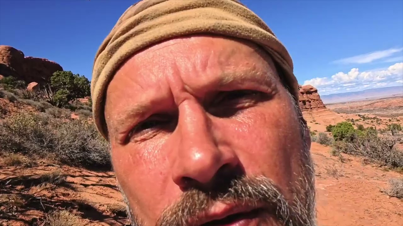 Moab Arches and Hells Revenge Slicknot trail by motorbike.