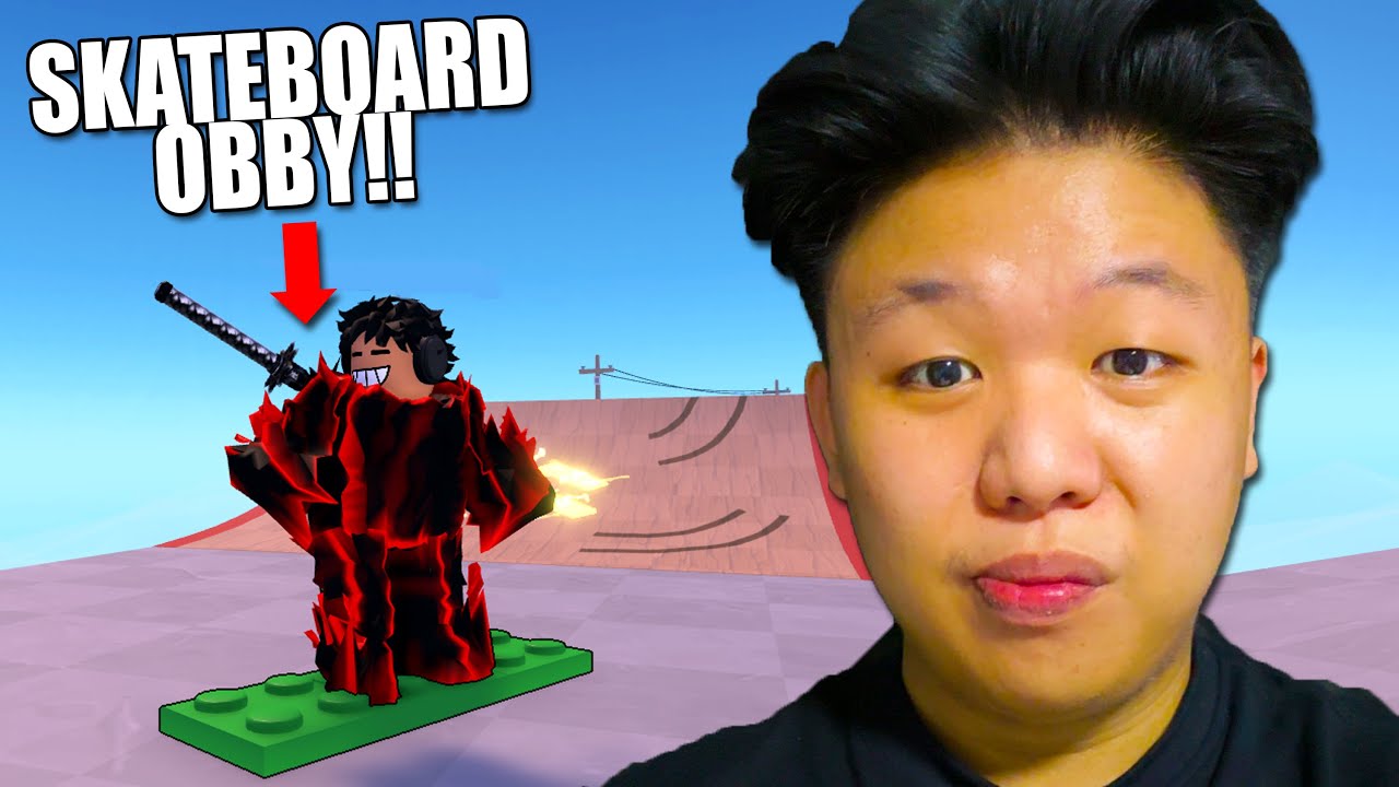 AKU MAIN ROBLOX SKATEBOARD OBBY!!