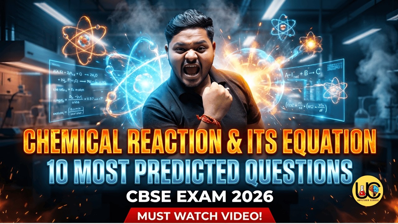 MOST EXPECTED 10 Q CHEMICAL REACTIONS & EQUATIONS 🔥 | CLASS 10 SCIENCE CBSE 2026