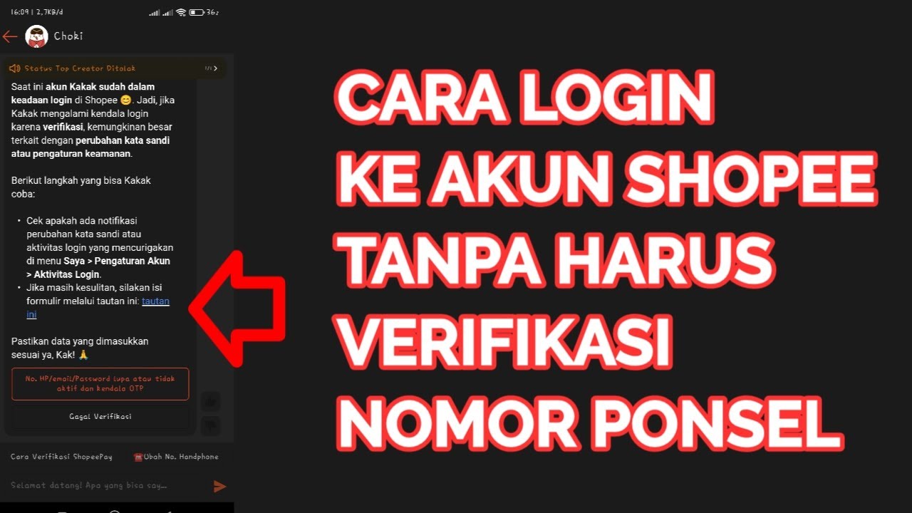 Cara Login Akun Shopee tanpa Verifikasi Nomor Telepon | Bisa!