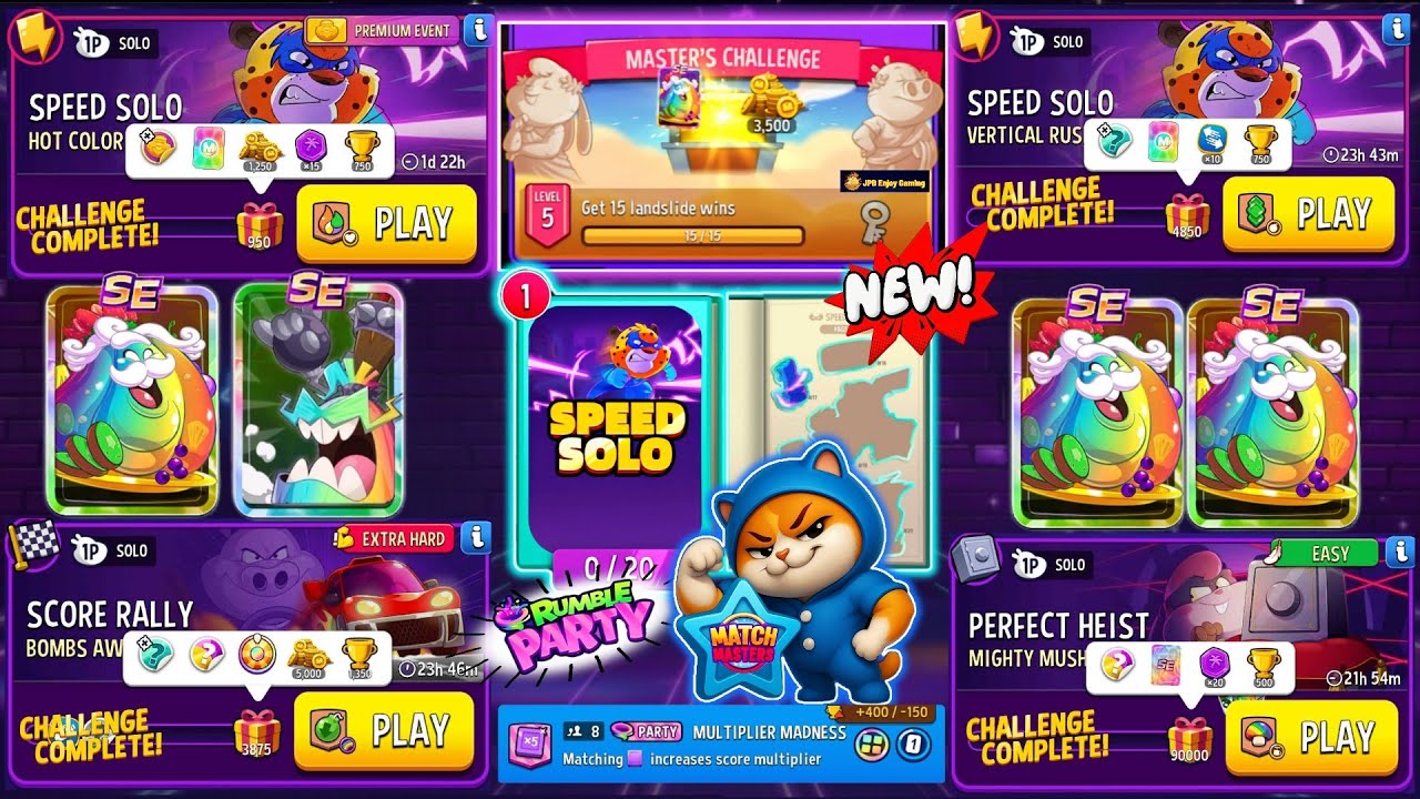 NEW! SPEED SOLO Album/4 Solo+PARTY/Hot Color/Mighty Mushrooms/Bombs Away/ Vertical Rush+Bombs Away 