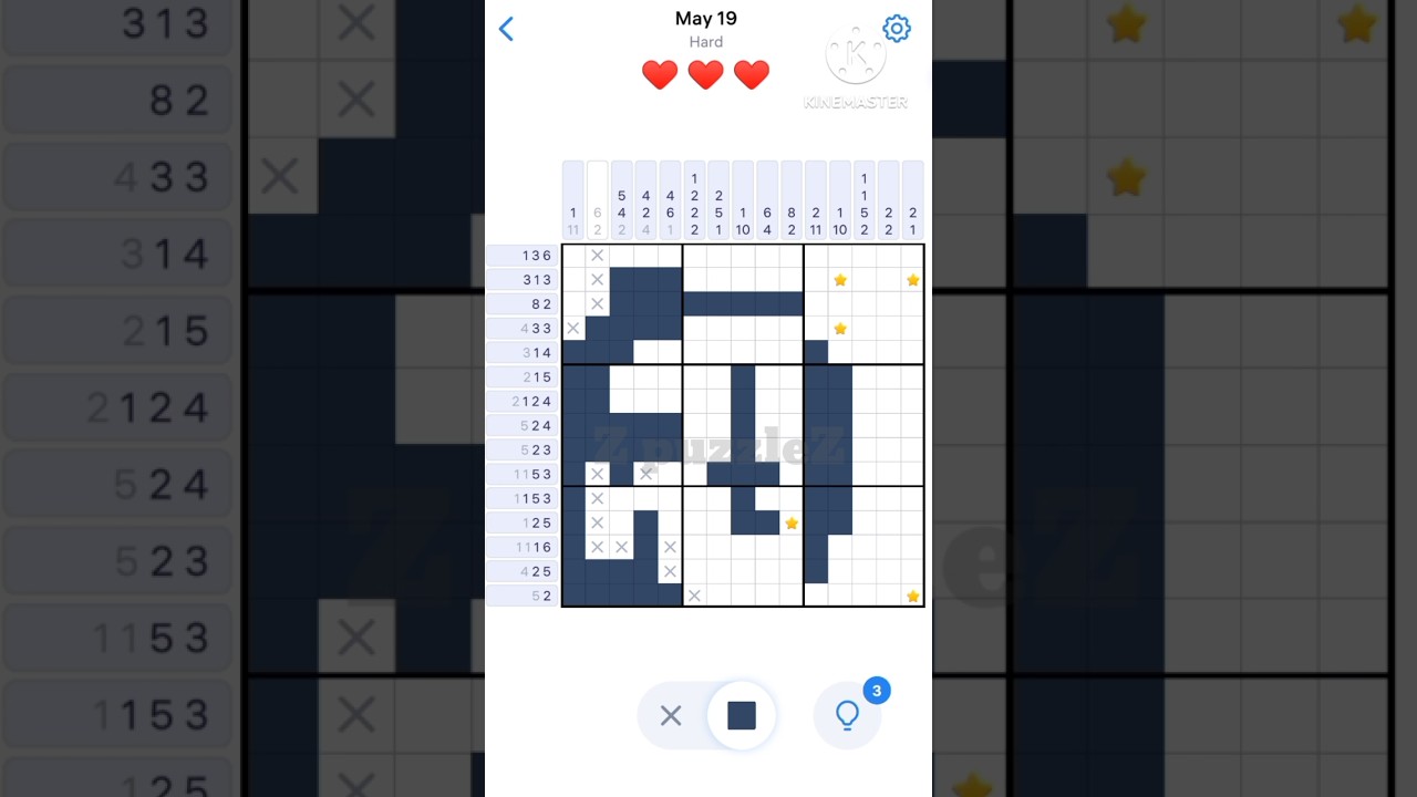 19 May 2025 | Daily Nonogram Puzzle (Easy) | Nonograms.com Solve &ndash; Pixel Picture Reveal! #ZpuzzleZ