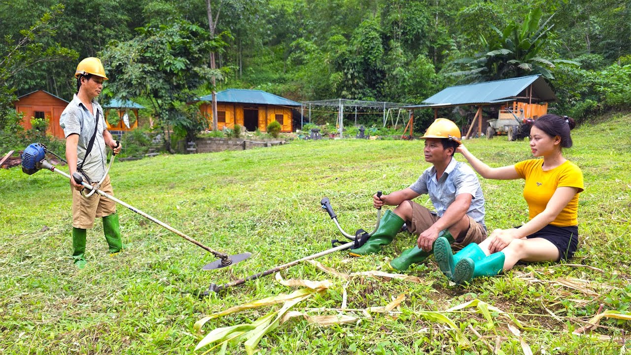 Cleaning & Weeding the Farm + Grilling Delicious Fish | LT Daily Life