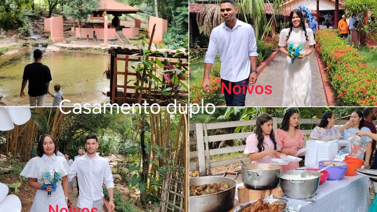 Прекрасное, чудесное место, двойная свадьба в Chácara Cachoeira.