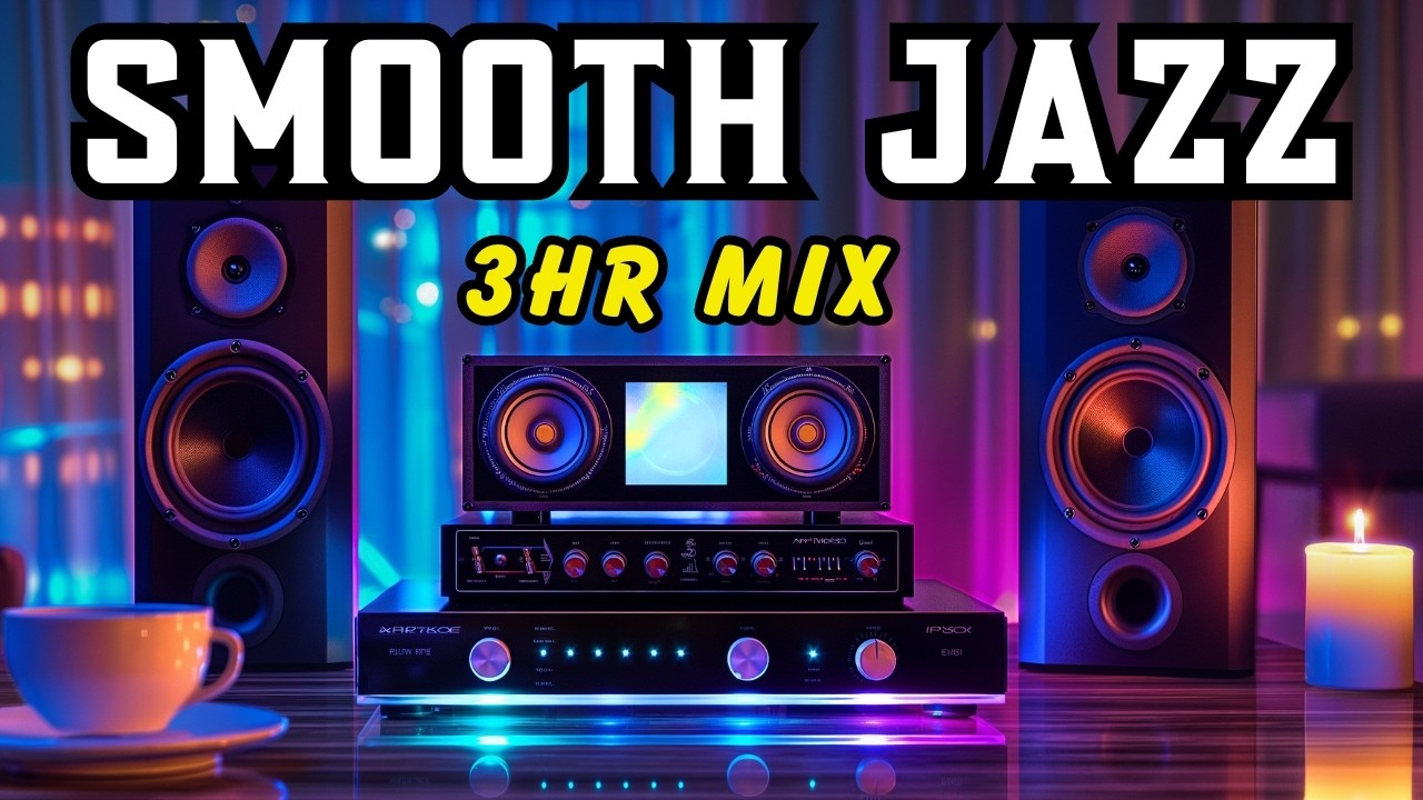 Smooth Jazz Cafe Ambience | 3 Hour Mix for Study, Work & Late Night Relaxation