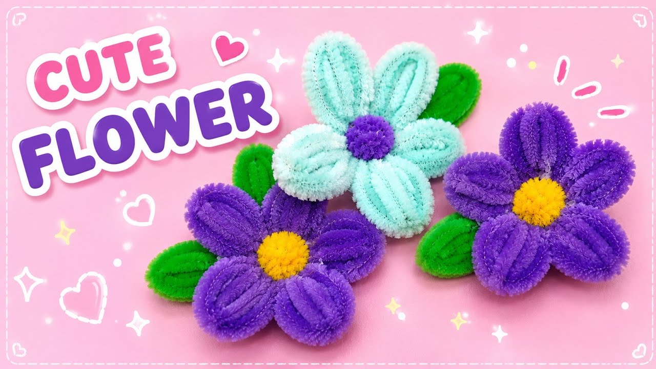 Cute & Easy Flower Craft for Beginners 🌸 | @LittleBloomcrafts-r2e 