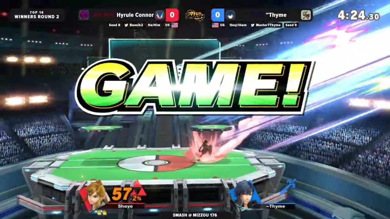 Smash @ Mizzou 176 - Baesik (Link) Vs ~Thyme (Chrom / Pyra & Mythra) - Winners Round 2