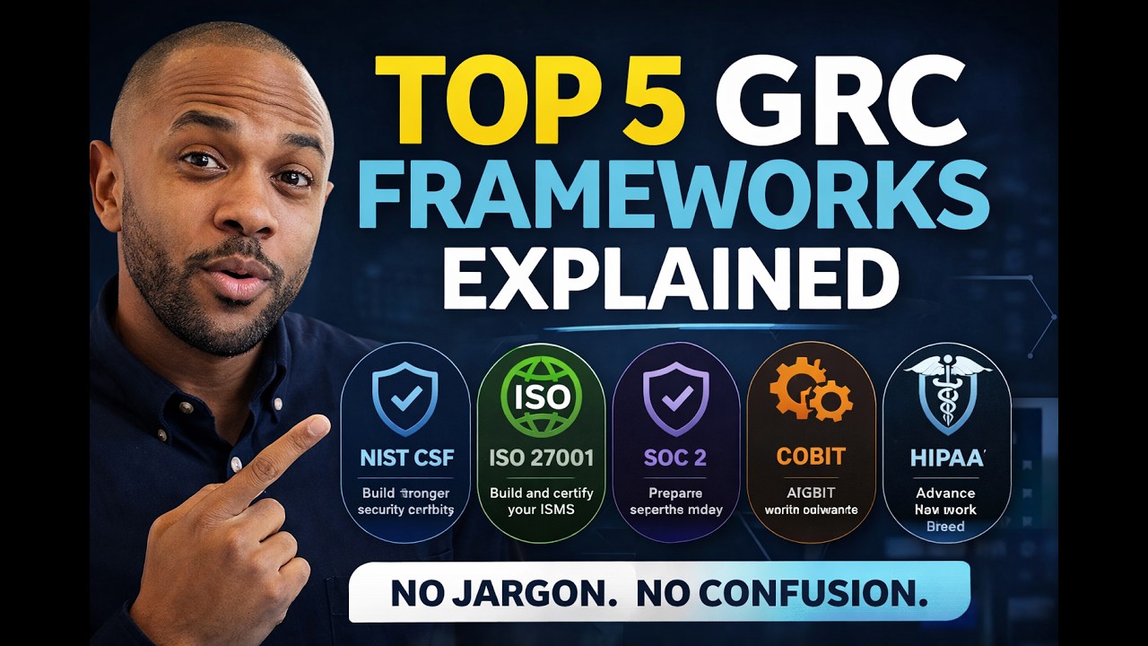 Top 5 GRC Frameworks Explained | NIST, ISO 27001, SOC 2, COBIT, HIPAA