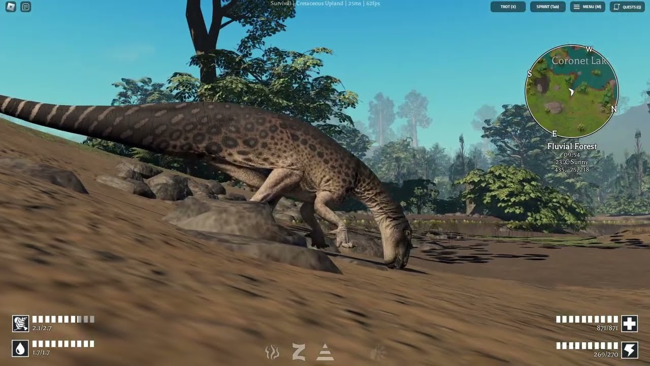 Getting chased by a predator!! - (Prior Extinction)