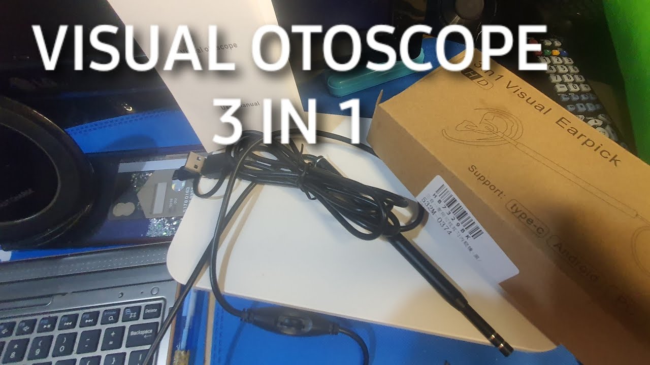 3 in 1 Visual Earpick ■ Visual Otoscope ■ unbox and Guide