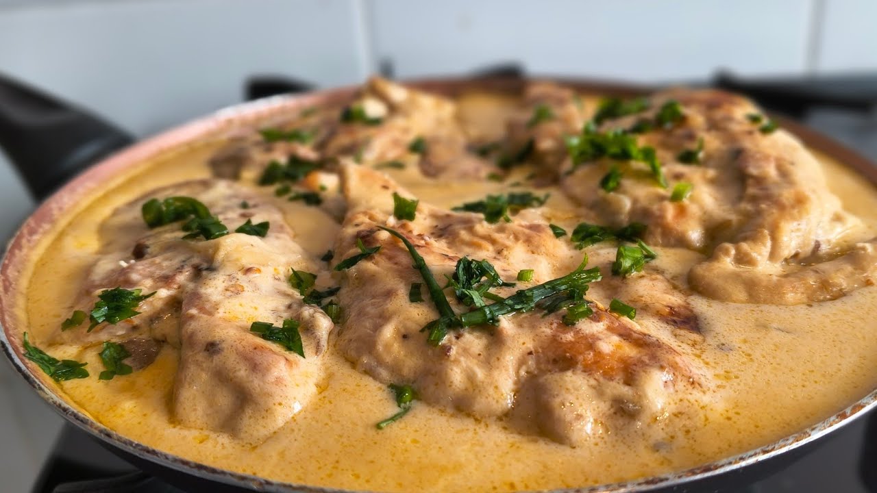 Filé de frango fácil na frigideira bem Suculento