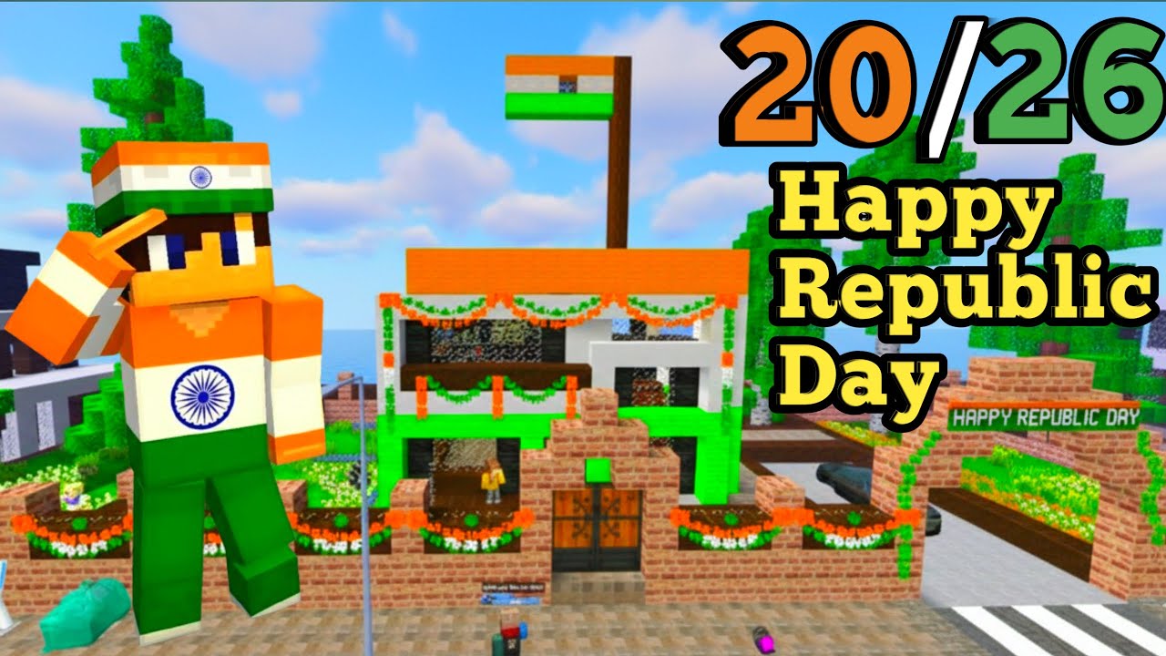 Happy Republic Day 2026 New update New Skin dress School party craft game