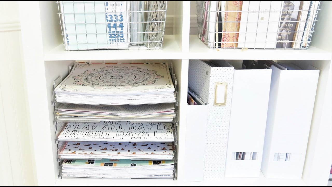 Organizing and Decluttering My Scrapbooking Paper