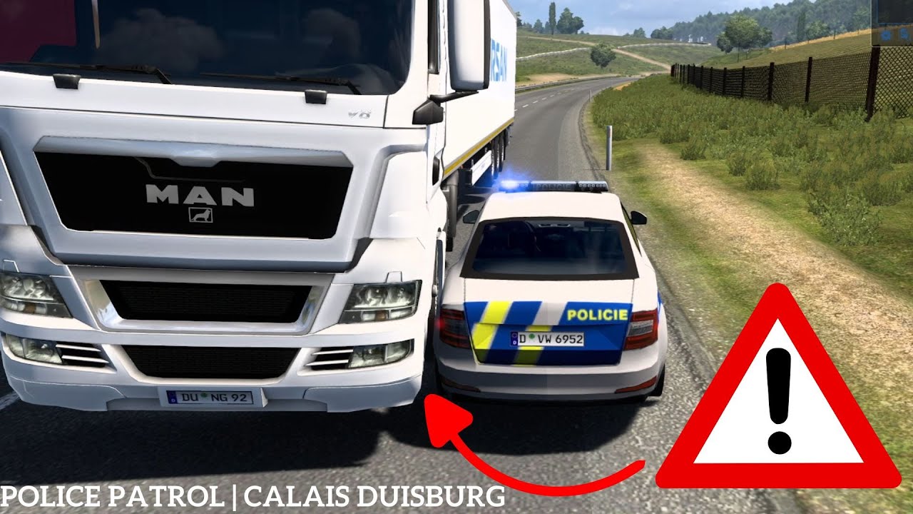 👮‍♂️TruckersMP Game Moderator in Calais-Duisburg| Police Patrol #7