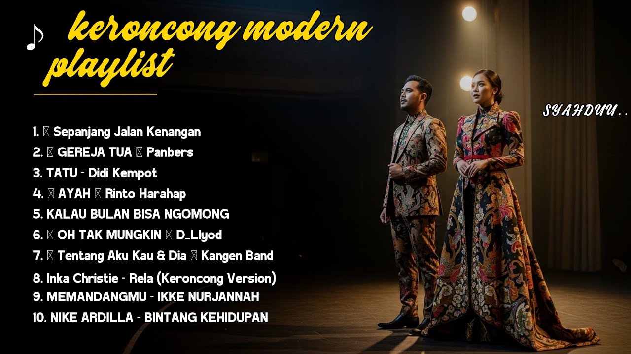 🎧 Keroncong Santai Nostalgia – Teman Ngopi & Kenangan- SEPANJANG JALAN KENANGAN