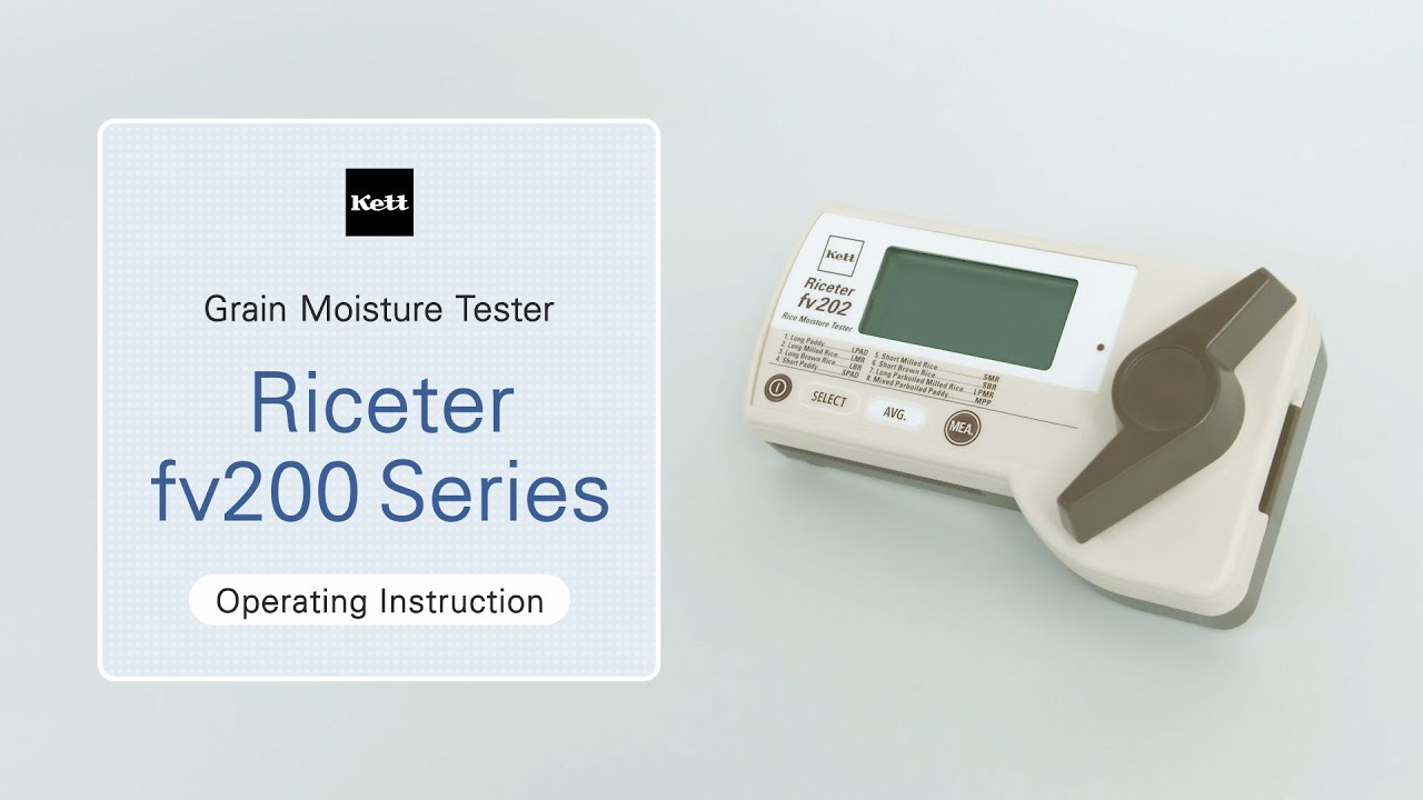 Kett | Grain Moisture Tester Riceter fv200 Series | Tutorial