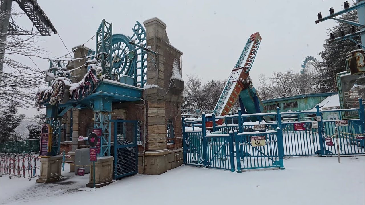 [4K] 폭설내리는 에버랜드 락스빌 거리 워킹투어&ASMR  - Rocksville Street Walking Tour & ASMR on snowy days, Everland