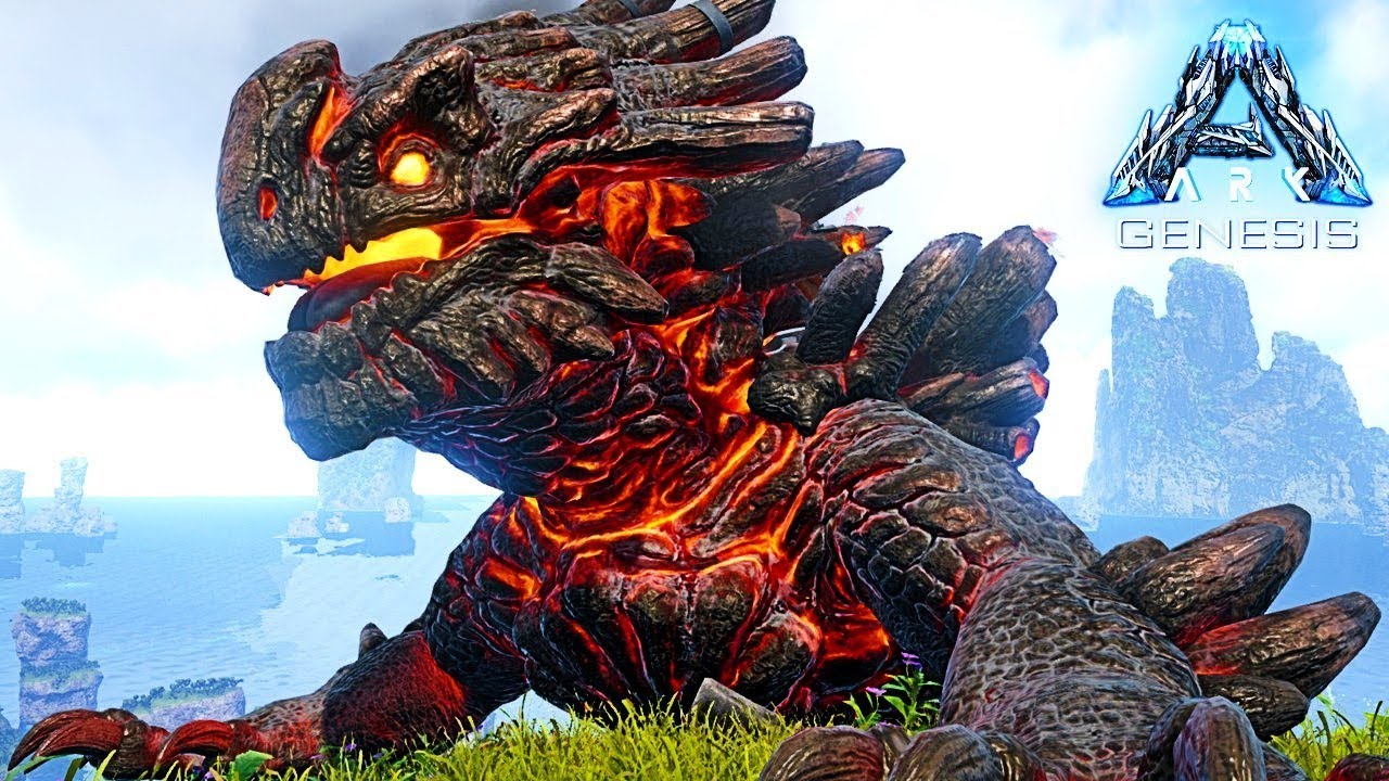 JE CAPTURE LE MAGMASAUR DANS ARK GENESIS !
