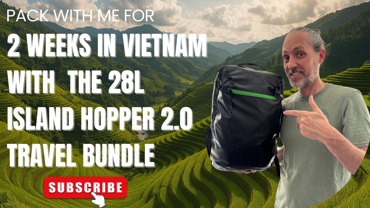 Packing for Two Weeks in Vietnam with the 28L Island Hopper 2.0 (One Bag Travel Tips)