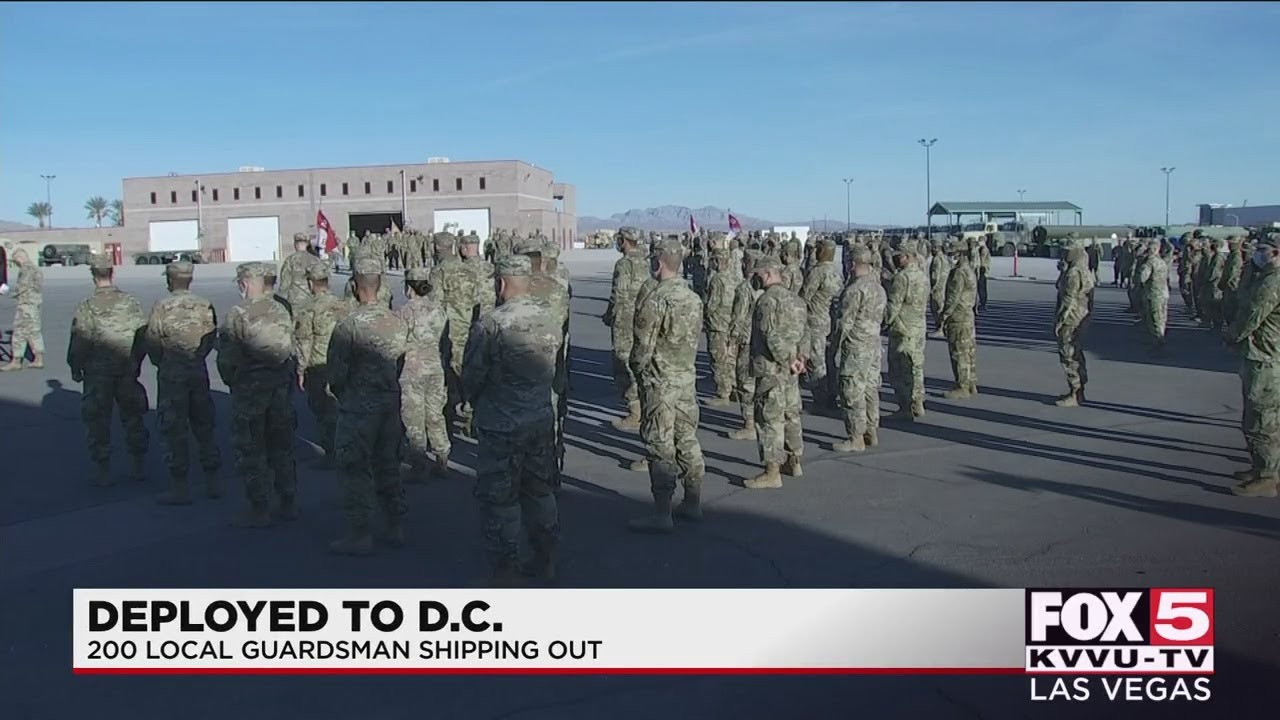 National Guard troops  from NV head to D.C.