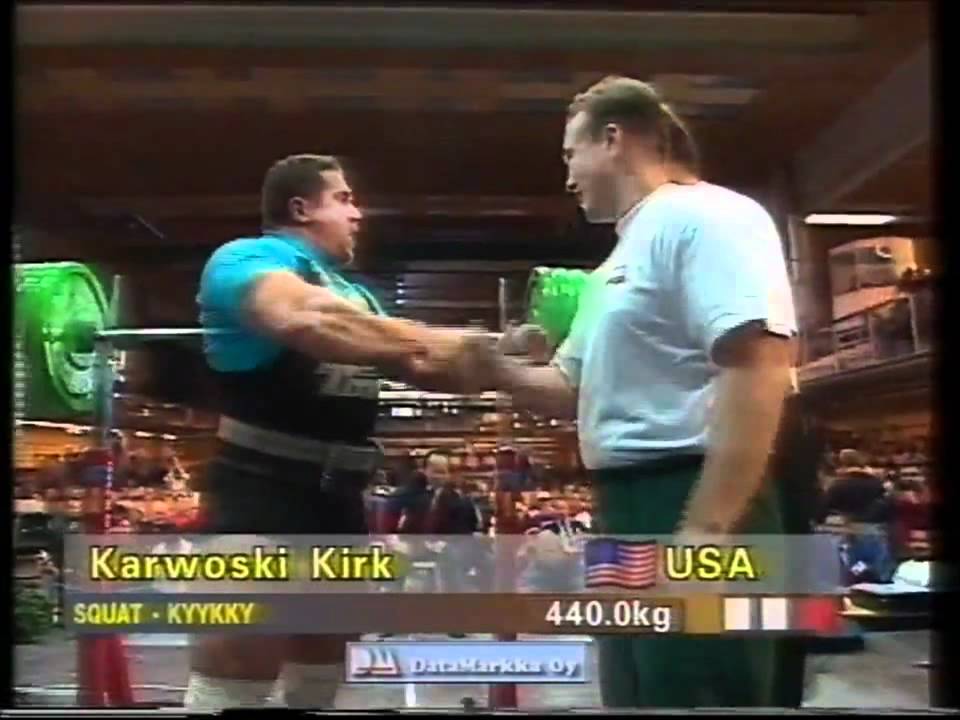 Kirk Karwoski - 440 kg/970 lb Squat - 1995