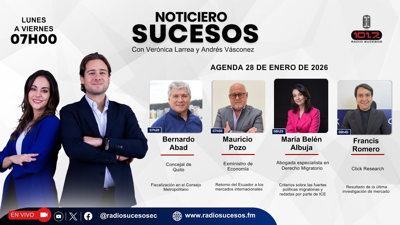 ​​​​​Noticiero Sucesos - 28 de enero de 2026