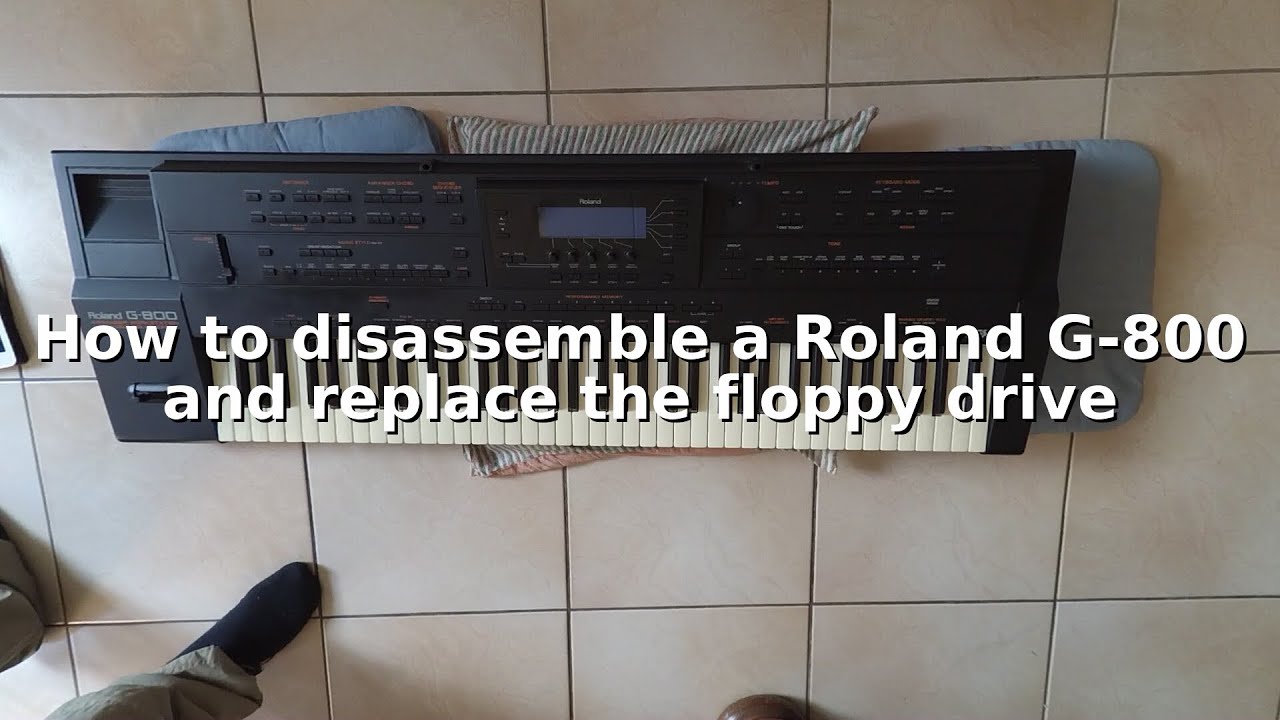 Opening Roland G-800 and replacing Floppy with USB Floppy emulator
