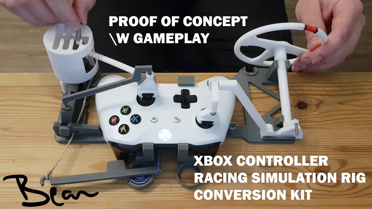 Xbox One Controller Steering, Pedal, Shifter | Proof of concept
