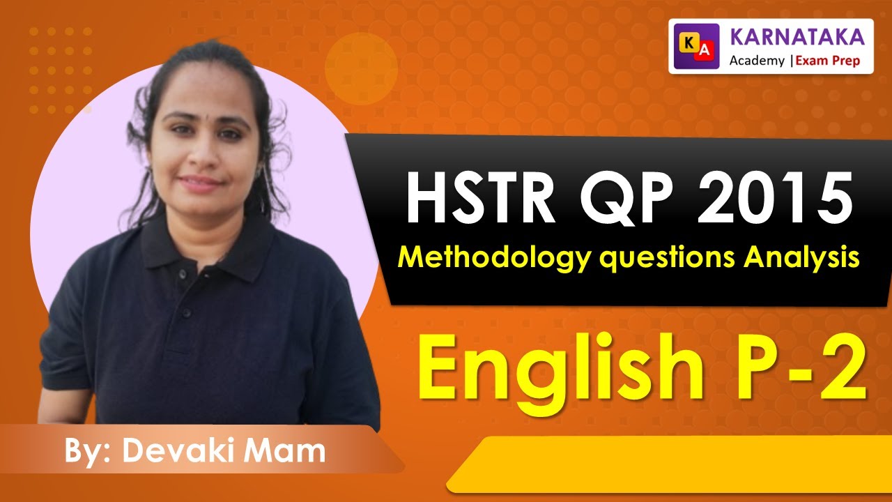 HSTR 2015 PYQ Methodology | Live Q&A, Tips & Strategies | By Devaki Mam | Karnataka Academy