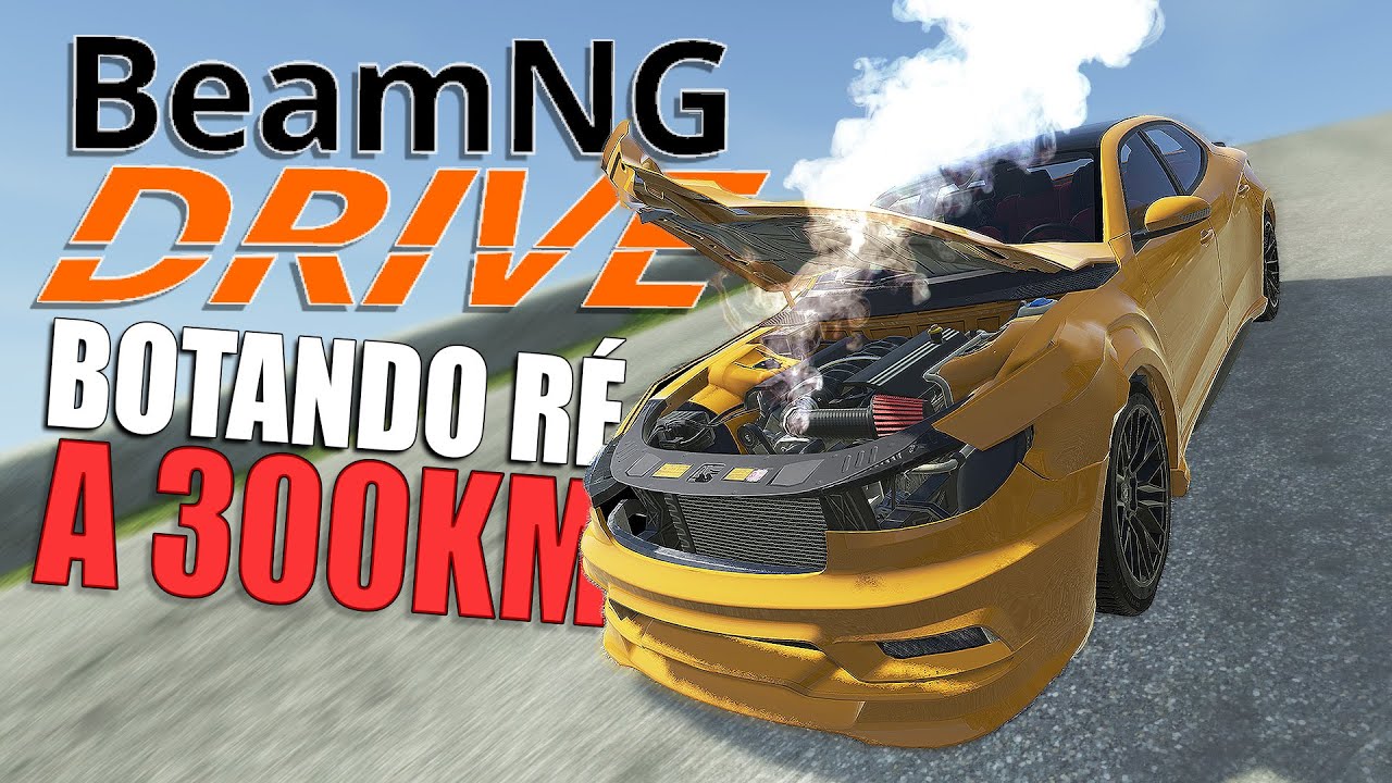 Botando na marcha Ré a 300km por hora descendo o Morro no Beamng Drive