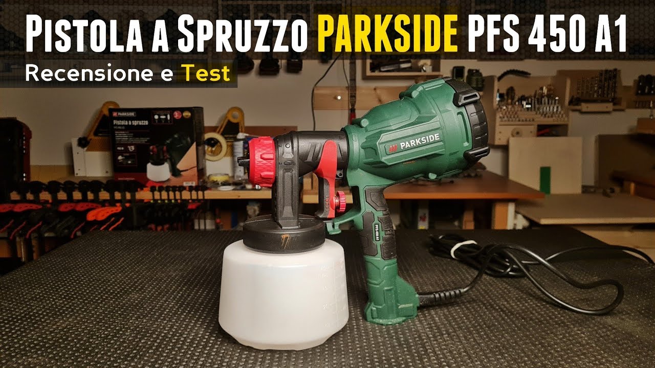 Pistola per la Verniciatura a Spruzzo PARKSIDE PFS 450 A1 Recensione e Test #faidate  #parkside 